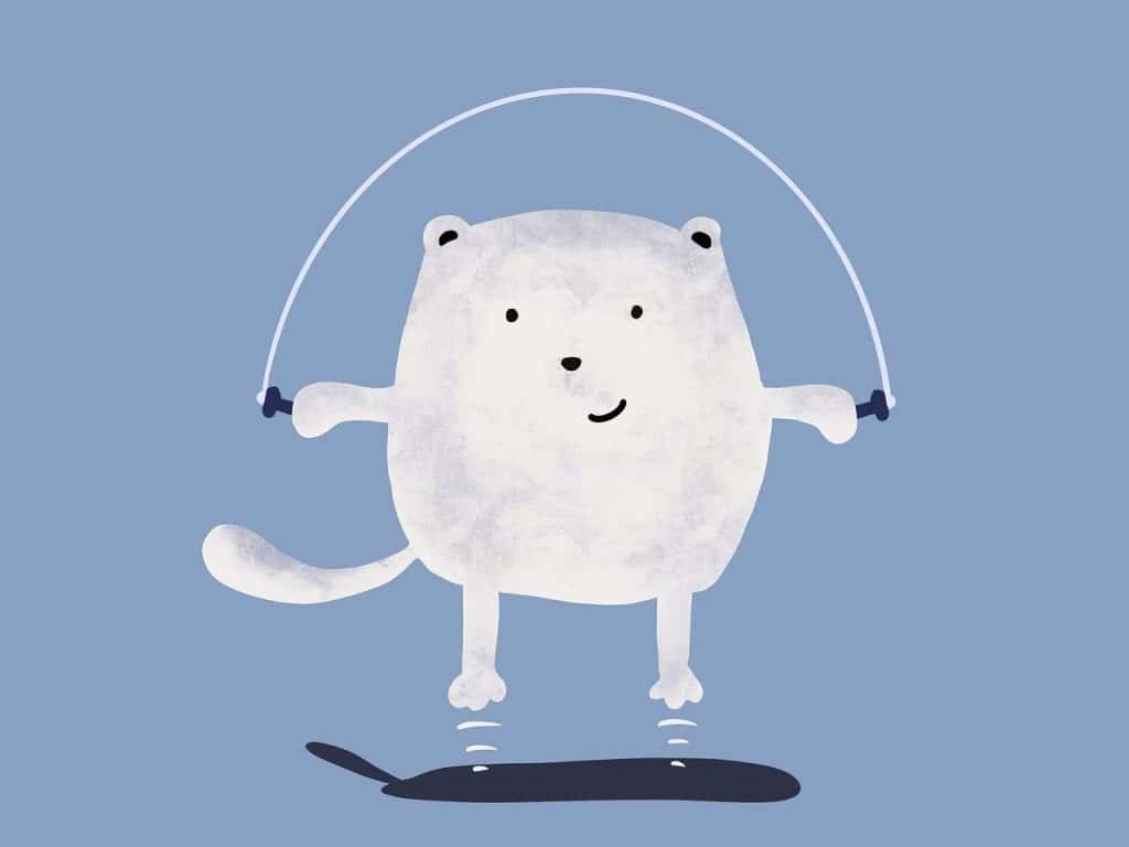 activité physique avec corde à sauter