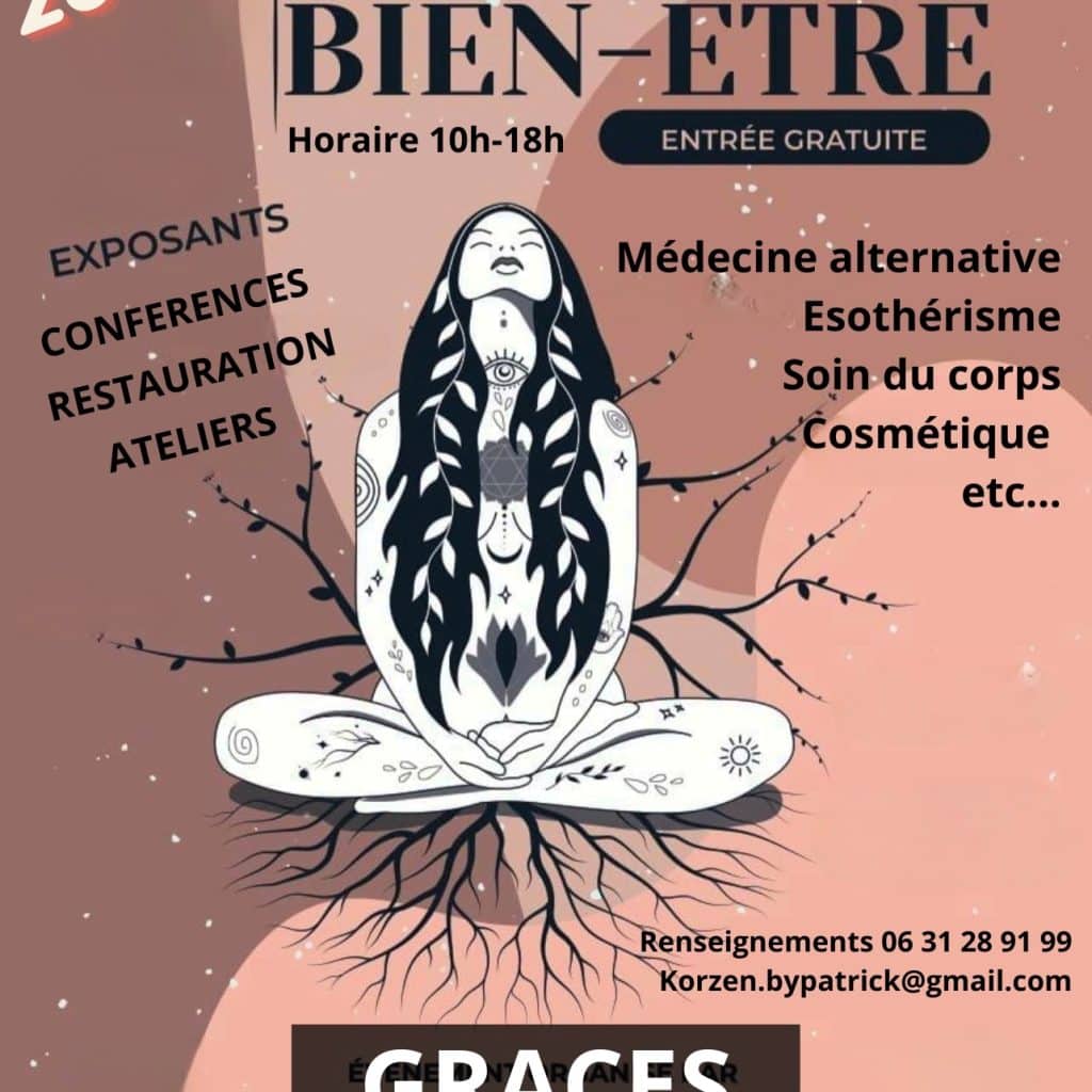affiche du salon de bien-être de GRACES les 25-26 mai 2024