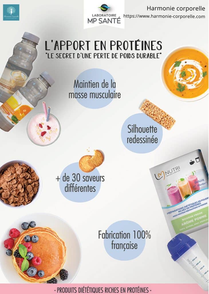 photos des produits protéinés de chez LMP SANTE