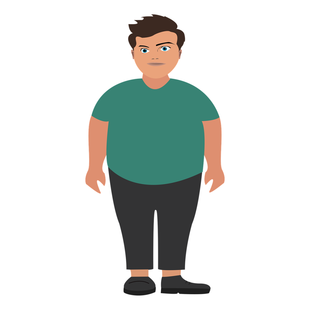 Un jeune adolescent en surpoids